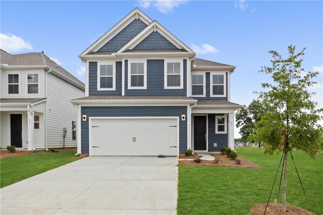 Image 1: A newly constructed residence showcasing classic s
