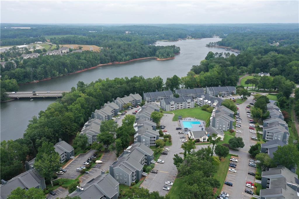 Image 3: An aerial view showcases a vibrant community with