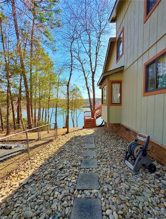 Image 3: Side leading onto patio steps