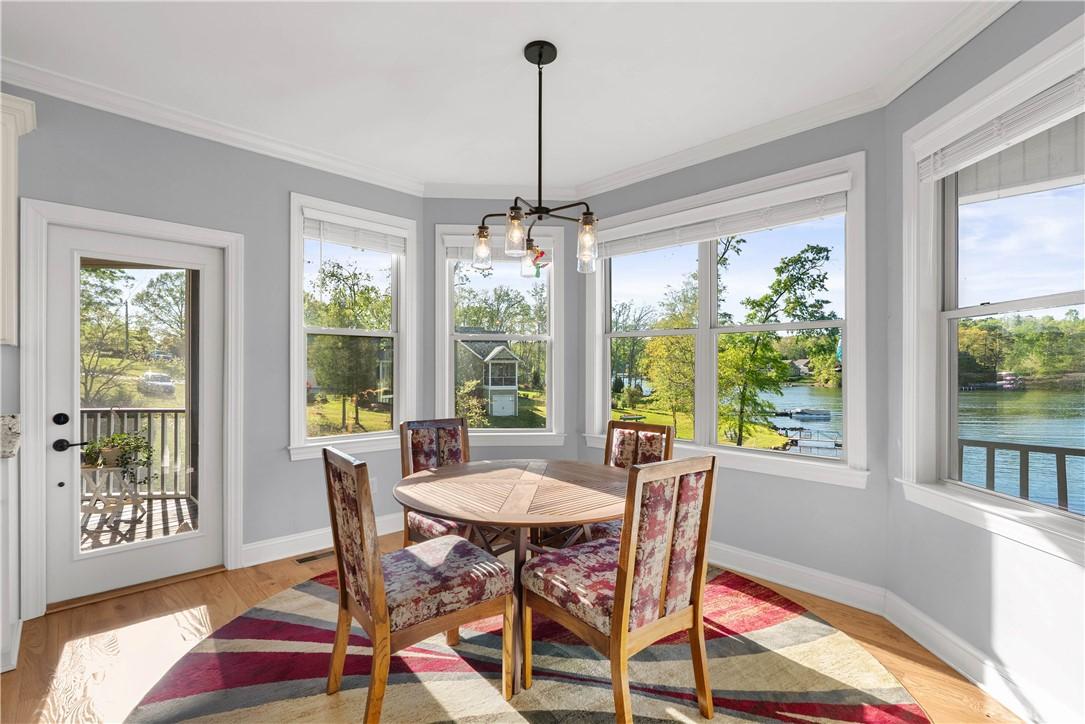 Image 4: This dining area offers panoramic views of the tra