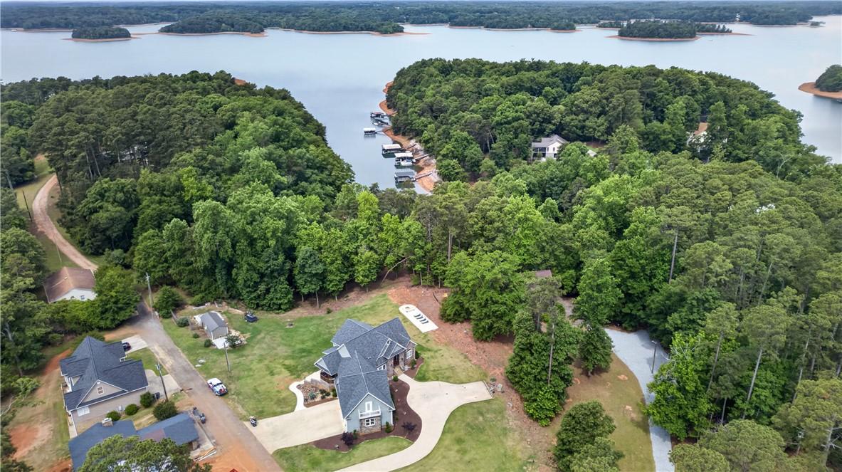 Image 3: Lakefront living with a private dock, offering ser