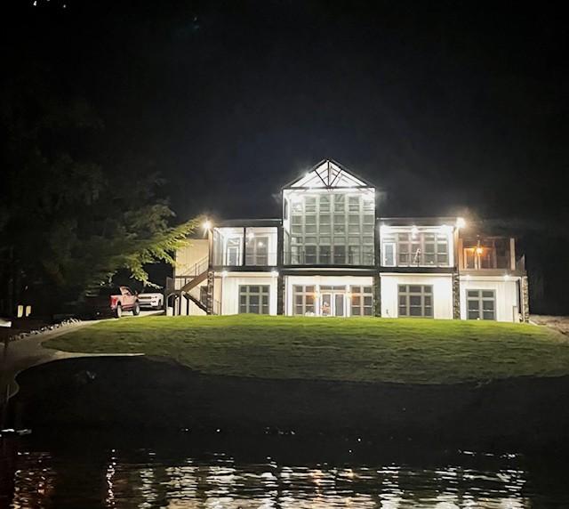 Image 4: Architecturally unique, this waterfront residence