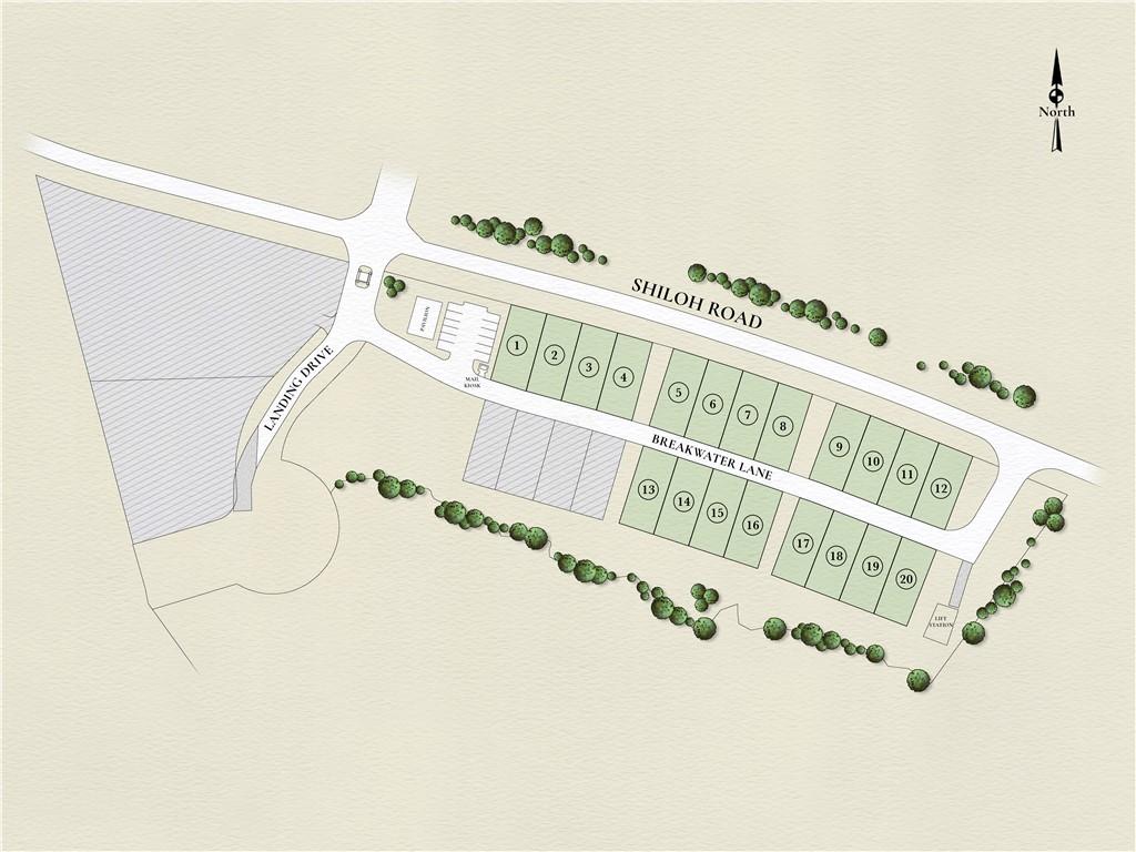 Image 2: This detailed plat map showcases a well-planned co