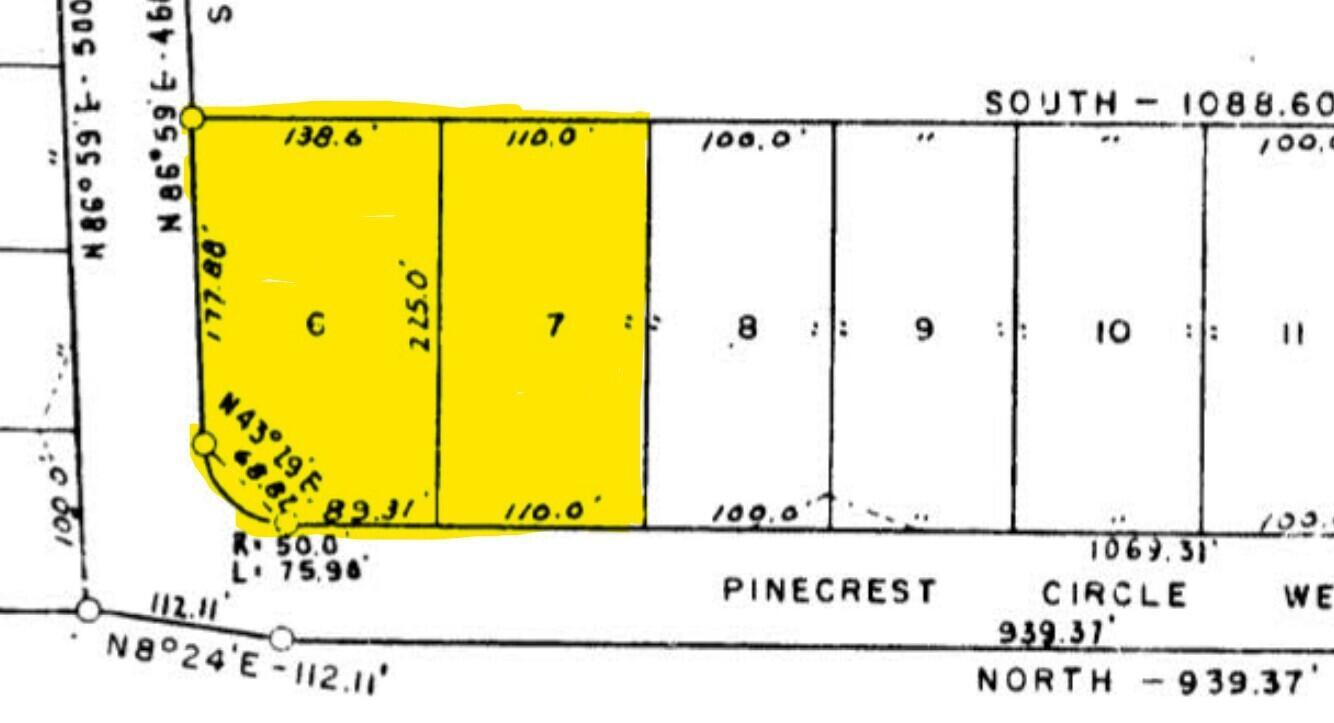 Image 2: lots 6,7 plat map