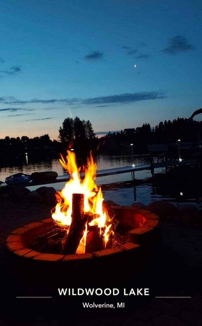 Image 4: Bonfire at dusk