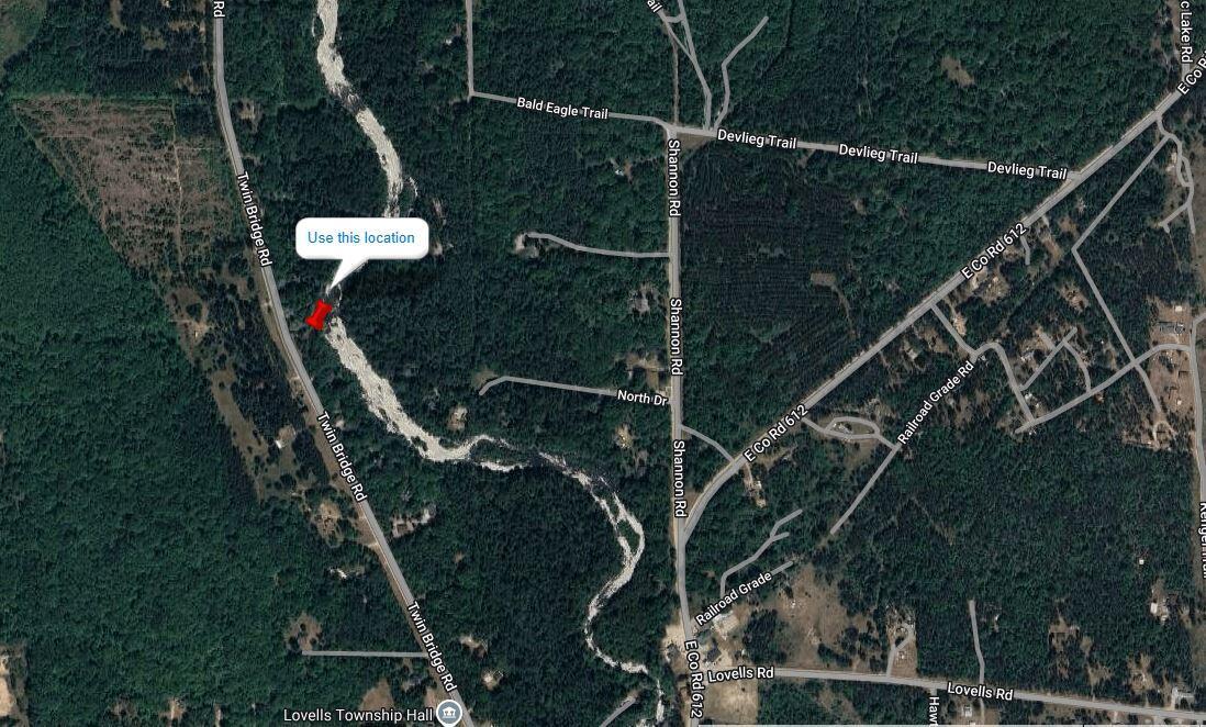 Image 2: Twin Bridge Road Map with Crossroads