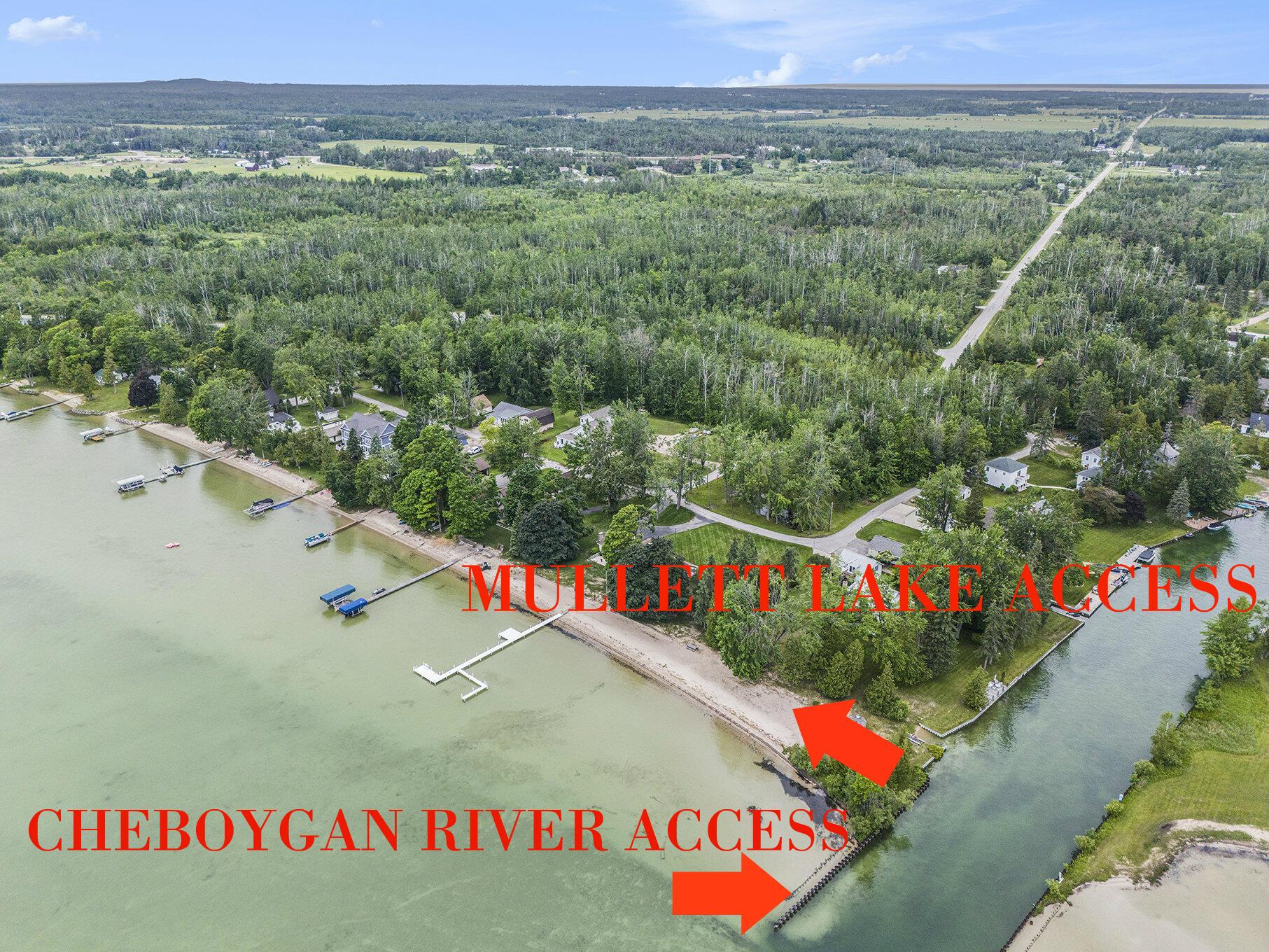 Image 3: Access to both Mullett & Cheboygan River