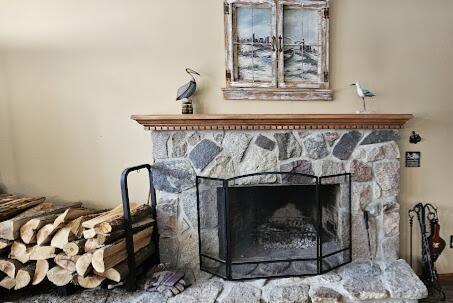 Image 4: Beautiful stone fireplace